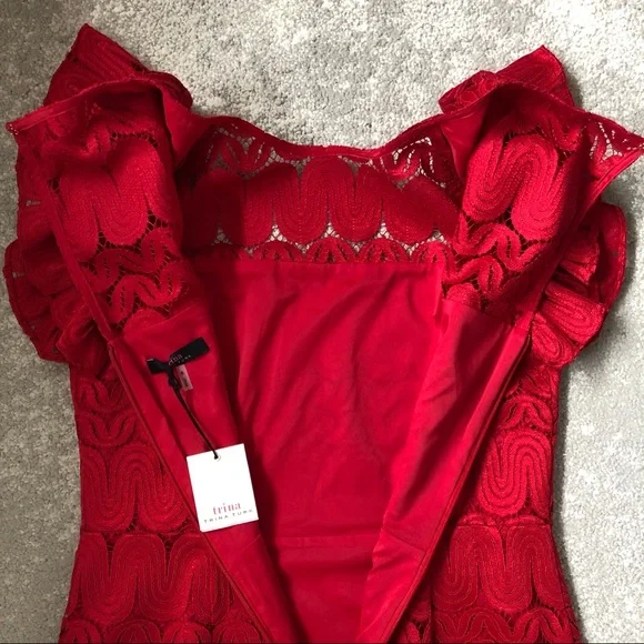 NWT Trina Turk Mai Tai Lace Dress - Picture 9 of 13